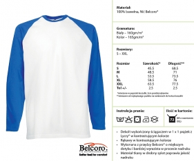 Koszulka T-shirt Long Sleeve Baseball T 61-028-0