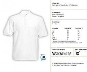Koszulka 65/35 Pocket Polo 63-308-0