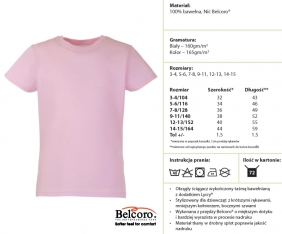 KOSZULKA VALUEWEIGHT GIRLS  61-005-0
