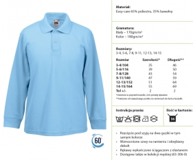Polo Long Sleeve 65/35 63-201-0