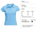 KOSZULKA LADY-FIT RIB POLO 63-502-0